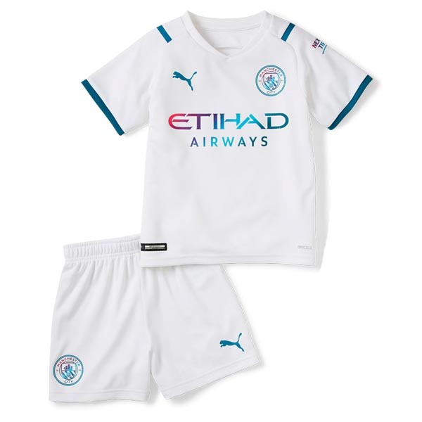 Camiseta Manchester City Segunda equipo Niño 2021-22